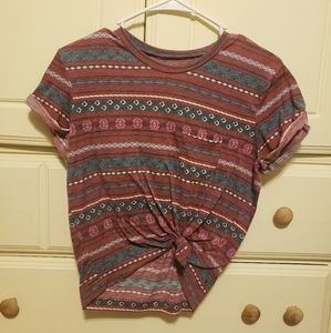 Pacsun Tie Up Pocketed Tee